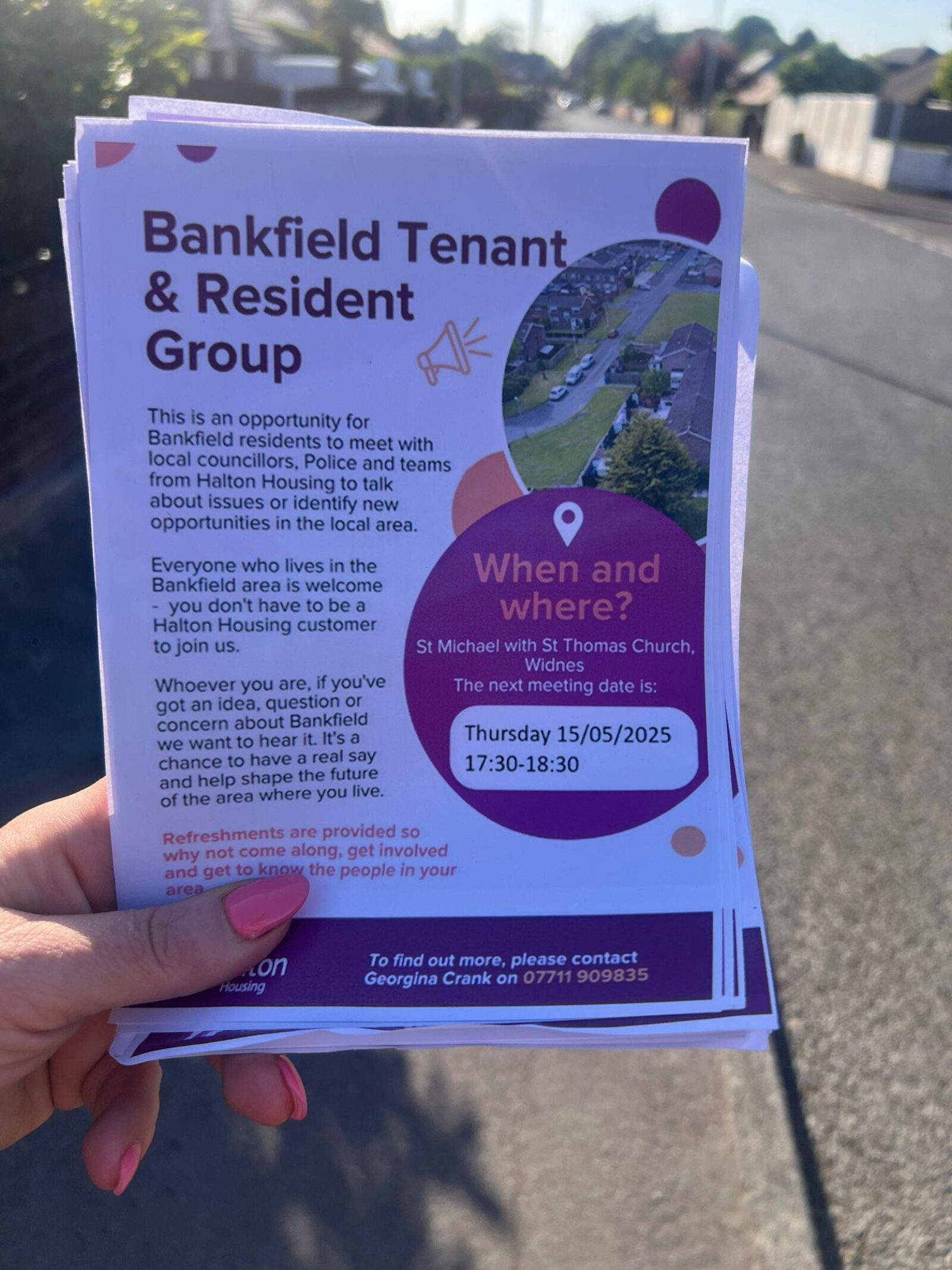 Leaflet regarding the Bankfield Tenant & Residents Group