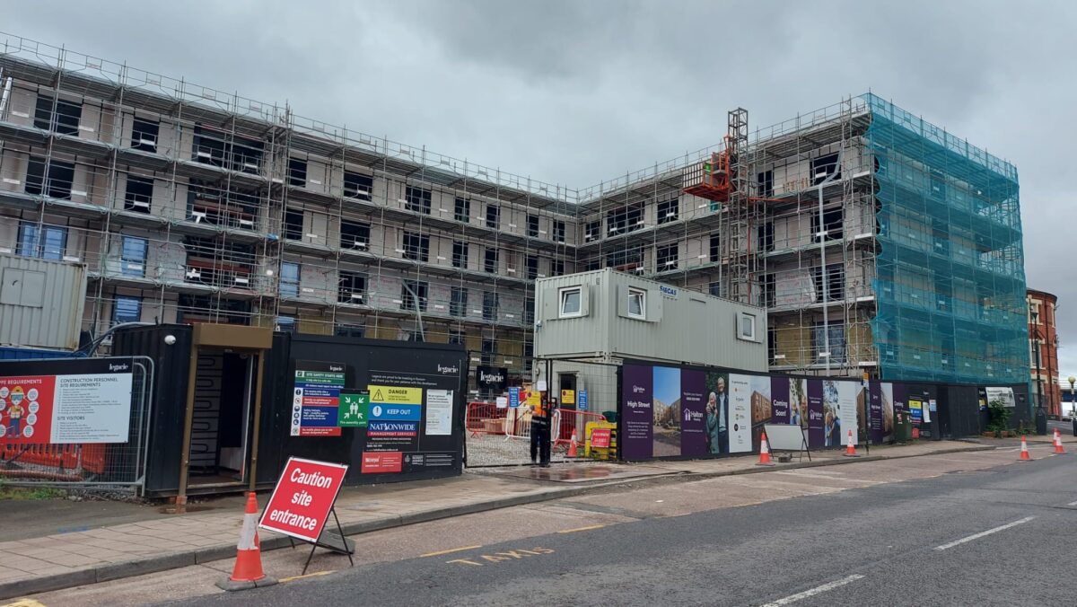 New accommodation for over 55s takes shape on the High Street 